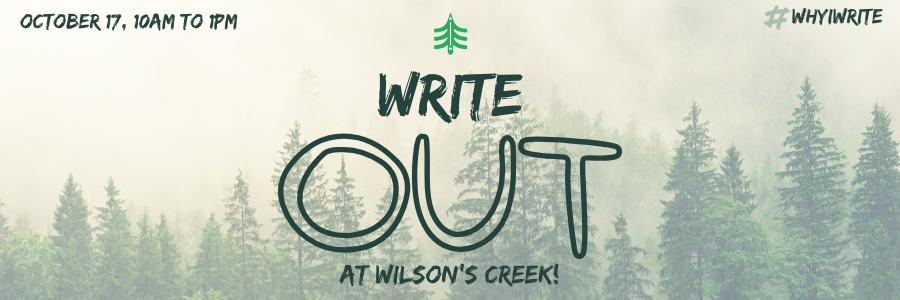 Write Out event on October 17, 2025 at Wilson's Creek